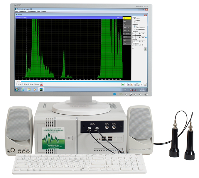 Двухканальный эхоэнцефалограф + синусограф