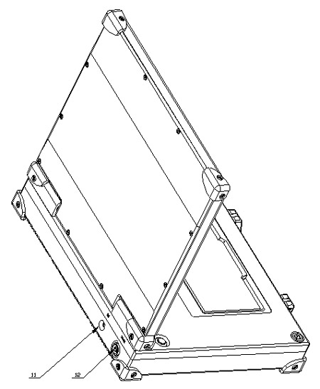 Носимый терминал НТ-МЦСТ4R (вид сзади)