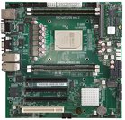 Вычислительный модуль «E8C-uATX-SE» (ЛЯЮИ.469555.096) — вид сверху с установленными модулями ОЗУ, модулем МУС-А и радиатором КПИ